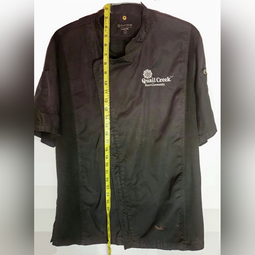 Chef Coat Qual Creek Black L - Picture 8 of 9